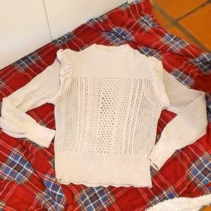 Happy Nature open weave sweater size L